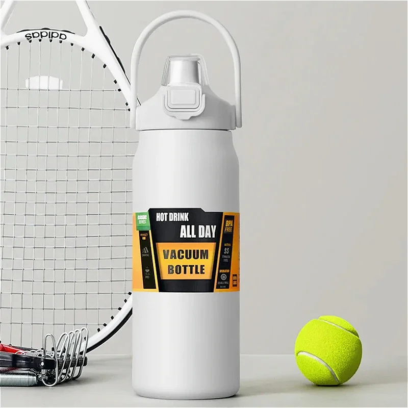 ترمس محمول رياضي خارجي مزود بشفاطة، مصنوع من الفول...