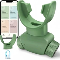 Breathing Exercise Trainers Adjustable and Portable Easy to Clean for Daily,Fitness & Sport Green 1
