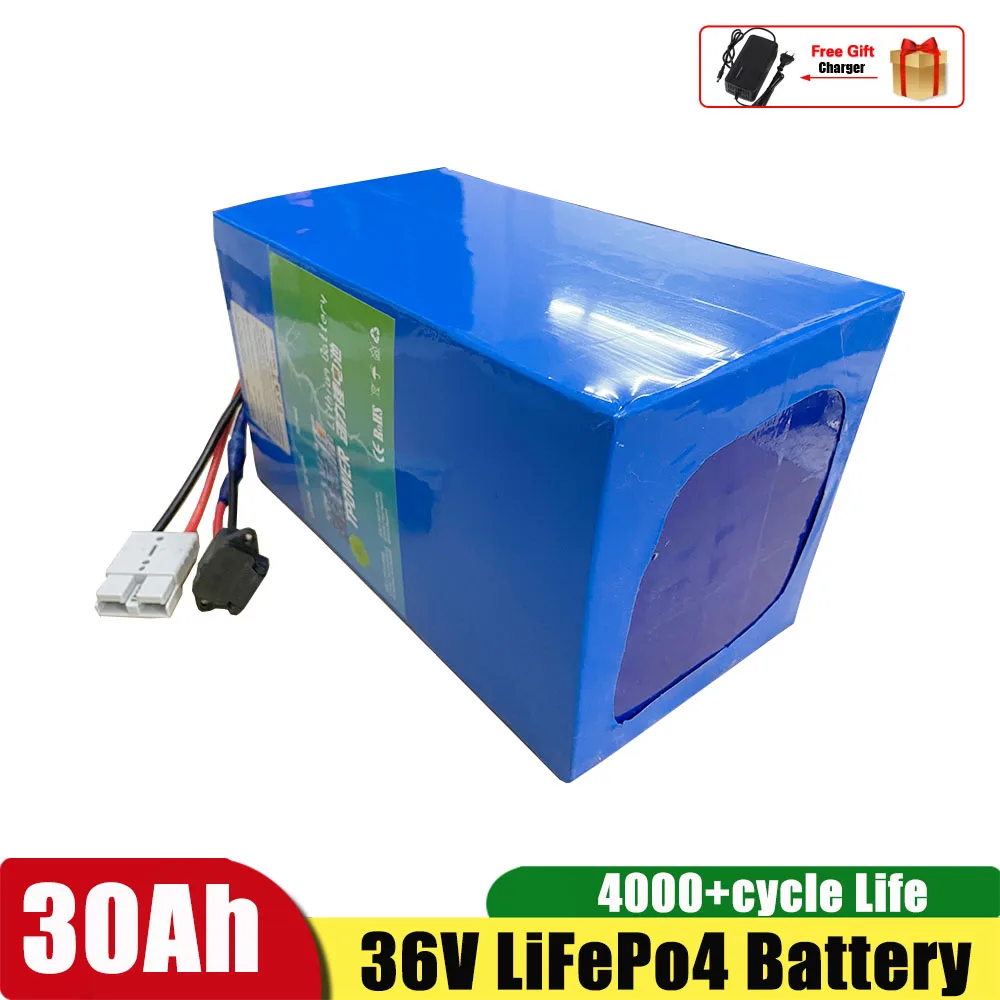 36V 30Ah Lifepo4 32700 Ciclo Motore Elettrico Triciclo Bici Batteria 43.8V Scooter Bici Elettriche Batteria Wtih Bms E Caricabatterie