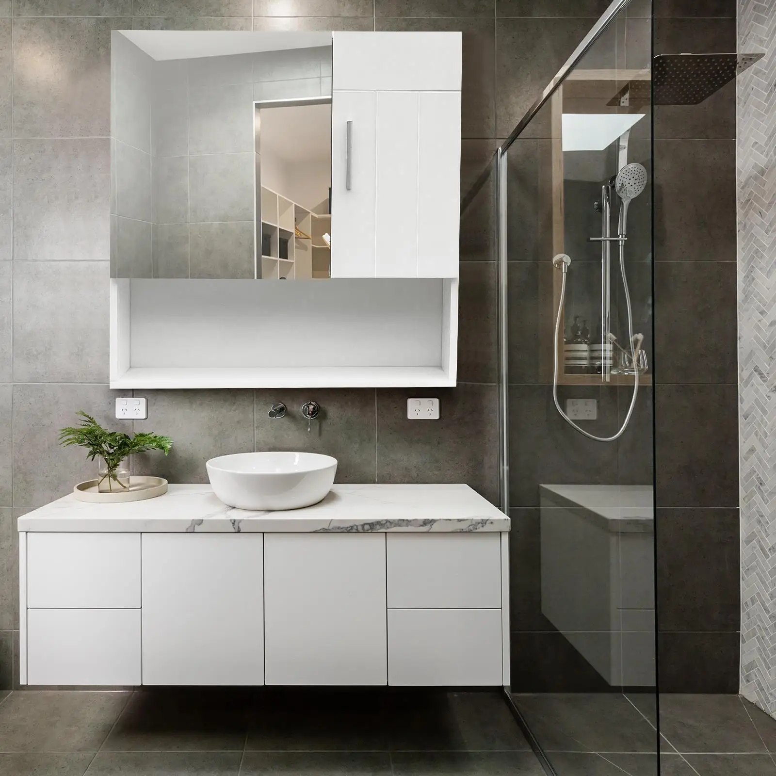 

Medicine Cabinet with Mirror for Bathroom Wall Mounted Storage Mirror Cabinet