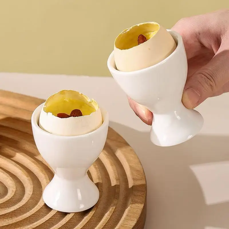 Breakfast Egg Stand Storage Rack PP Egg Holder Christmas Table Home Decoration Nordic Ceramic Eggs Goblet Kitchen Accessories
