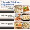 Electric Pasta Maker Stainless Steel Noodle Machine with Roller&Cutter Adjustable 7 Thickness &2 Width for Spaghetti, Fettuccini 2