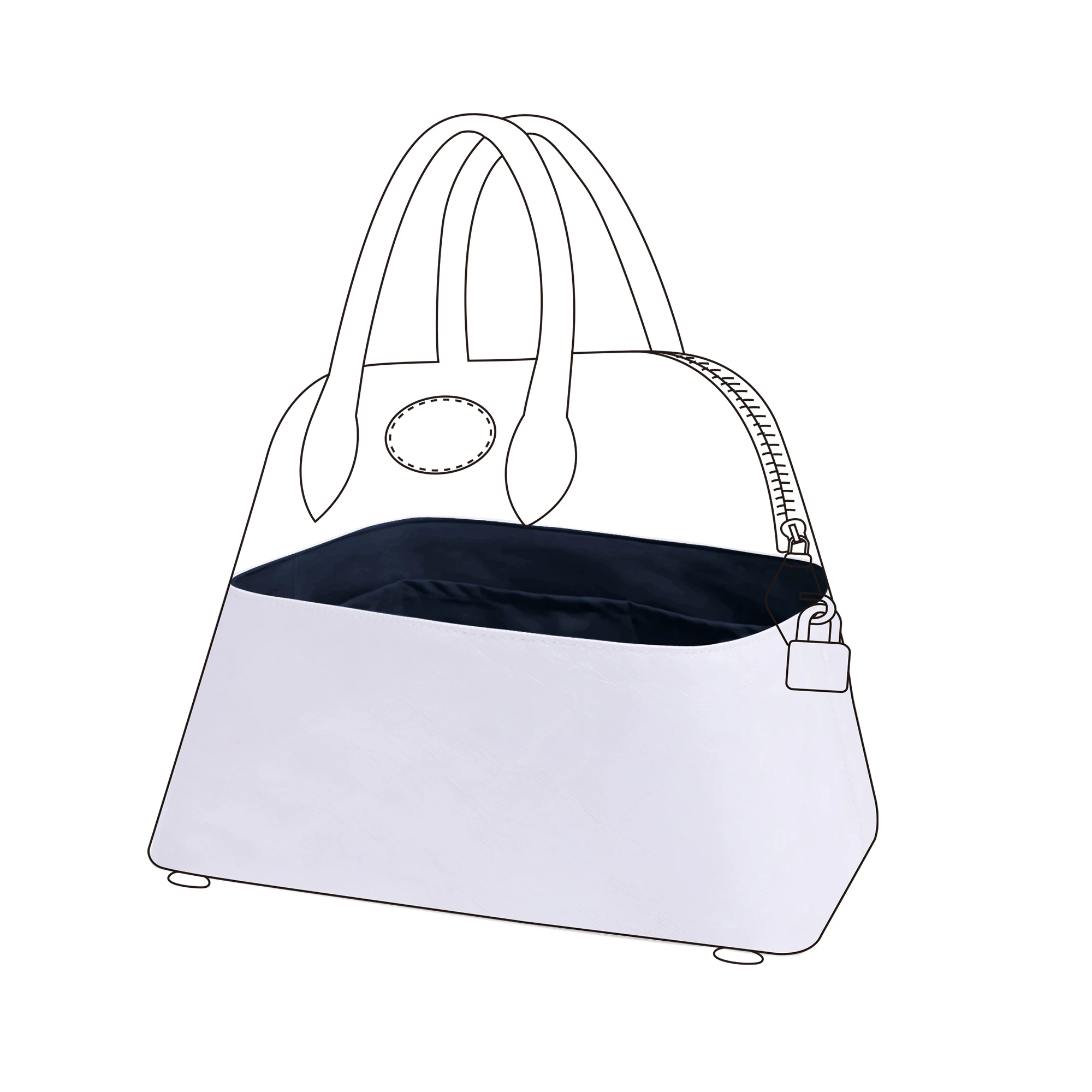 Organizador de bolsos liviano DGAZ para bolso Bolide de Hermes, interior de bolso de seda y papel Dupont para bolsos de lujo