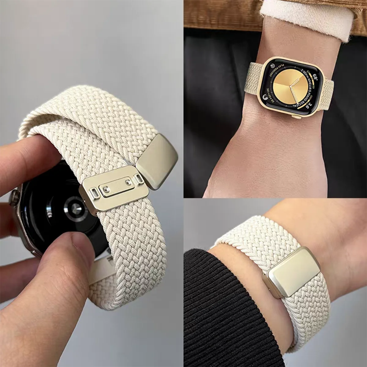 Adjustable Fashion Magnetic Sport Braided Watchband - Smart Accessories
