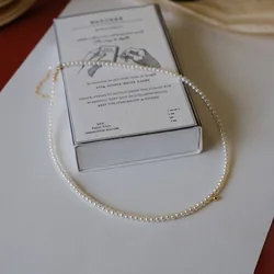Elegant Baroque Pearl Choker Necklace - Designer Wedding Jewelry (Round beads)
