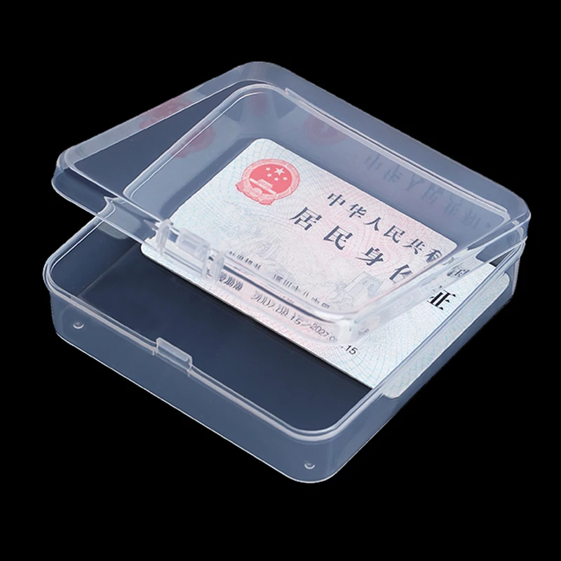 Caja De Plástico Transparente Pequeña Imagen de archivo - Imagen de  recipiente, color: 164797993