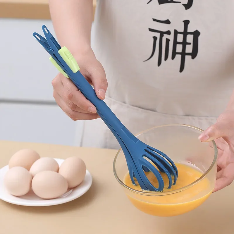 Description Picture 4 of itemMultifunctional Egg Beater Whisk Milk Pasta Tongs Food Clips Mixer Manual Stirrer Kitchen Cream Bake Tool Kitchen Accessories