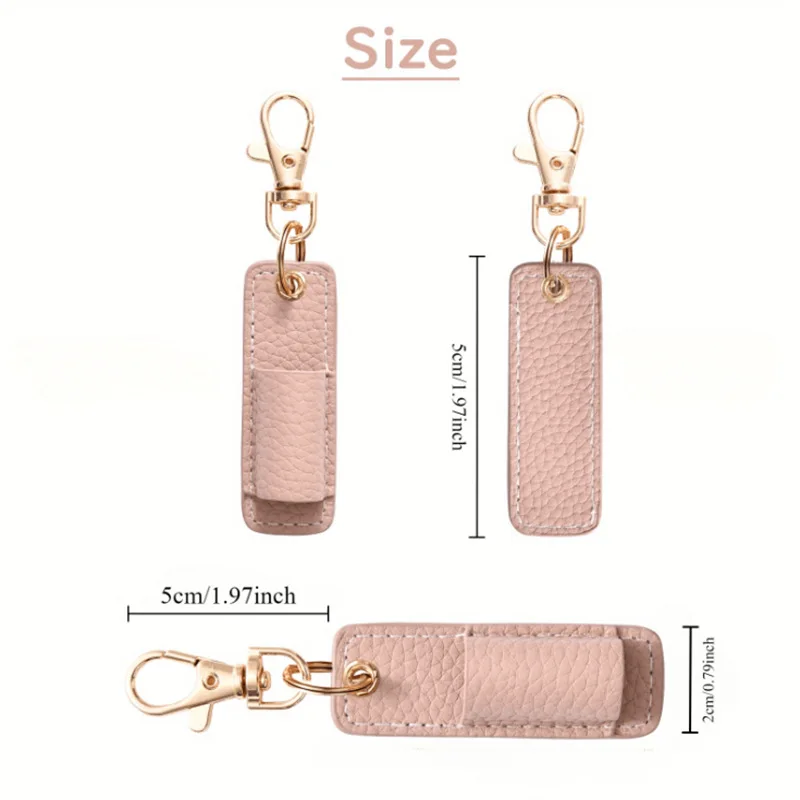Neck Nurse Pen Clip Portable Keychain Compact Leather Pen Holder Office Pen Storage Clip 5