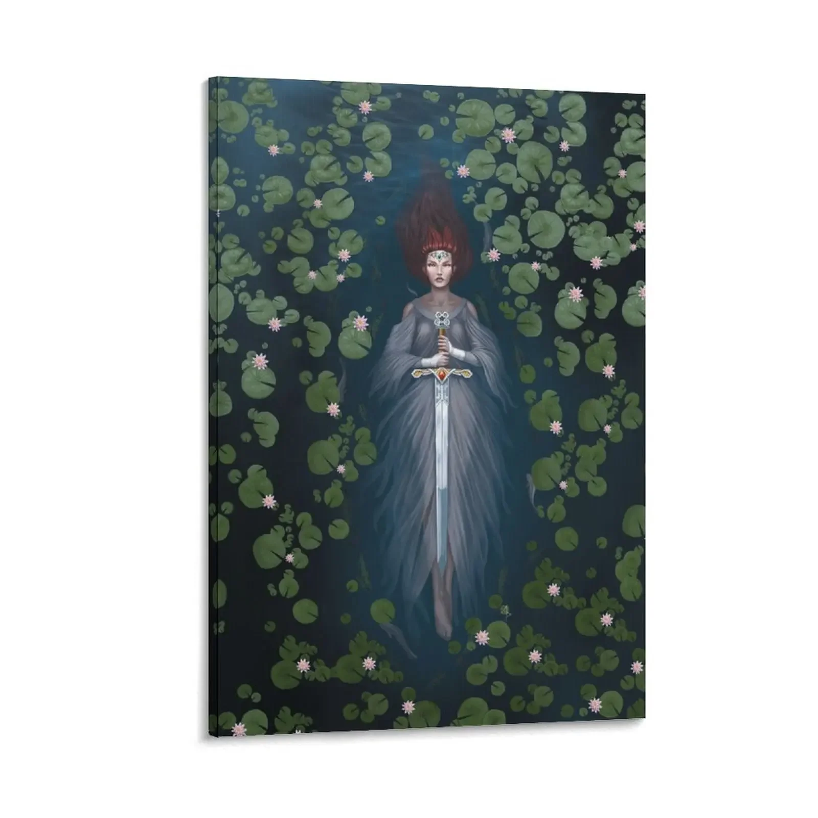 

Lady of the Lake Canvas Painting home decors accessories room decorations Paintings on canvas for living room anime room decor