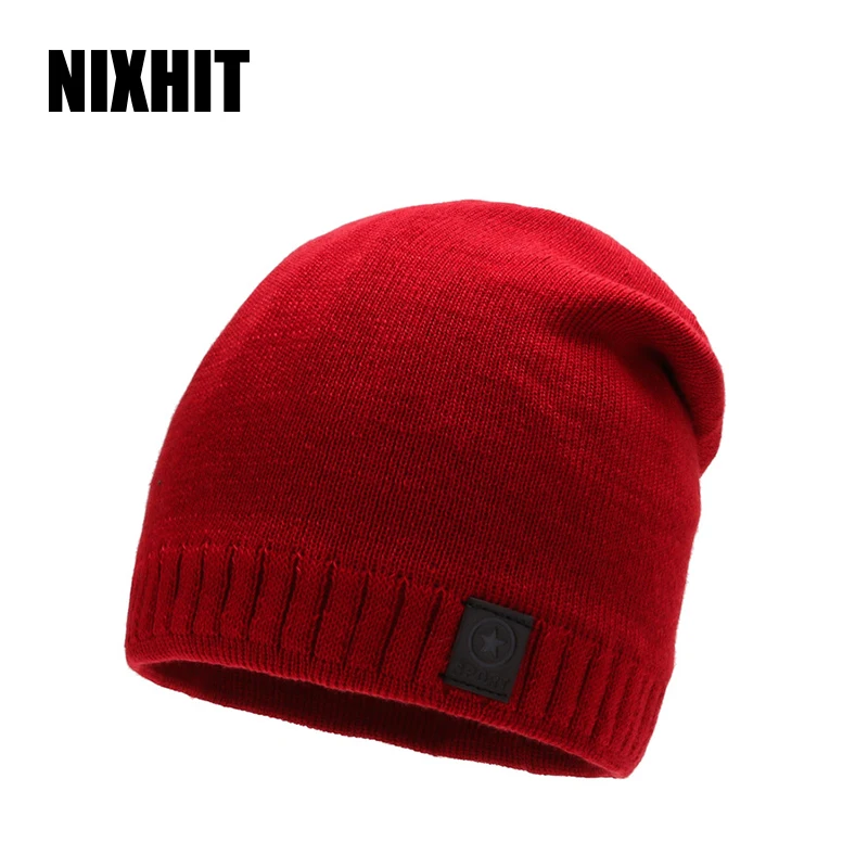 

Новинка, шапочки NIXHIT, мужская шапка, вязаные шапки для мужчин, шапка, зимняя плотная теплая меховая мужская шапка, шапка для верховой езды, шапка для папы, Повседневная шапка Z240