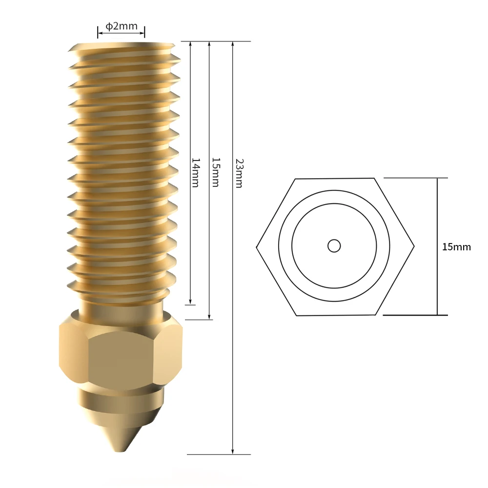 FYSETC High Speed Nozzle Brass 3D Printer Nozzles for Creality K1/ K1Max / Anycubic Vyper/Kobra / Sovol Sv06 Plus / Sv07