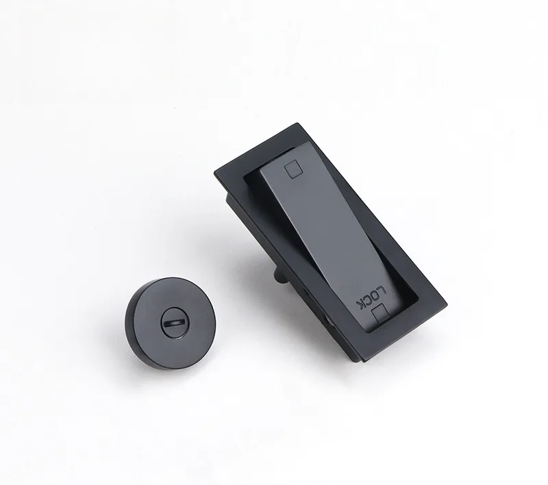 Sliding Door Lock Indoor Sliding External Padlock New Chinese Style Built-in Wooden Door Kitchen Ghost Lock