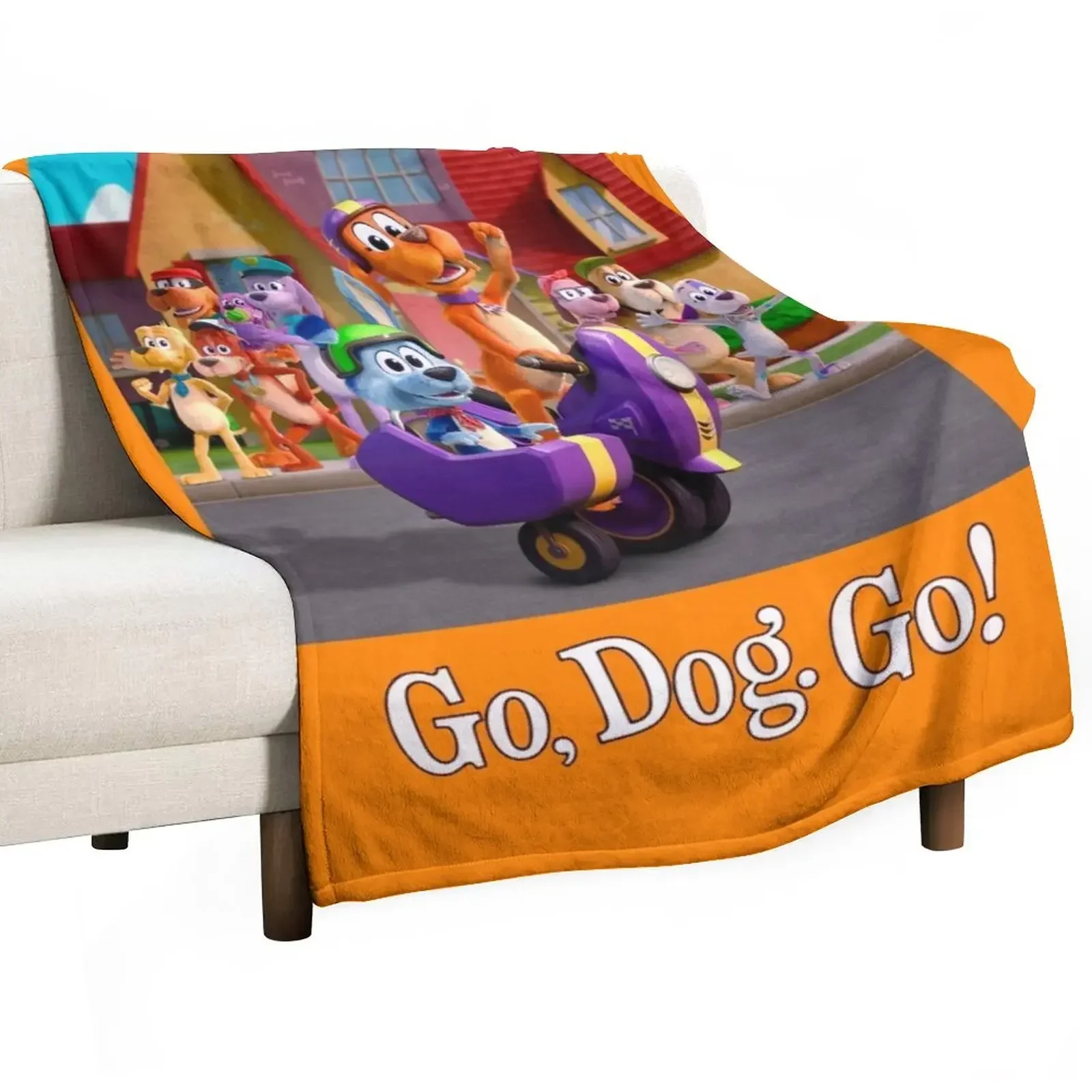 

Go, Dog. Go! Throw Blanket Decorative Sofas Soft Furrys Blankets