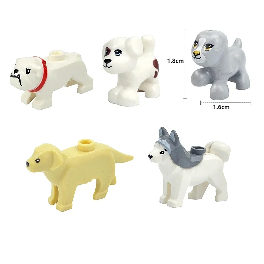 thumbnail image 1 of Bloques de construcción de animales MOC, escena de partículas pequeñas, tigre, oveja, pato, caballo, ballenas, modelo educativo, zoológico, regalo ensamblado, ladrillos de juguete DIY, 1 of 5