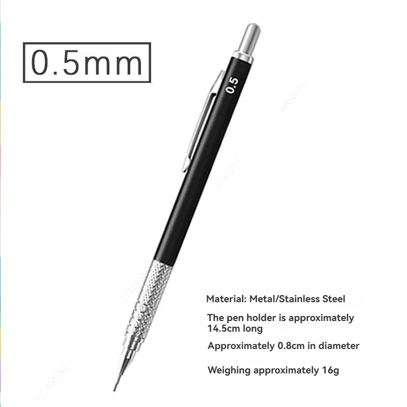 Premium Metal Mechanical Pencil Set with Large Capacity Lead Refills for Writing, Drawing, and Sketching