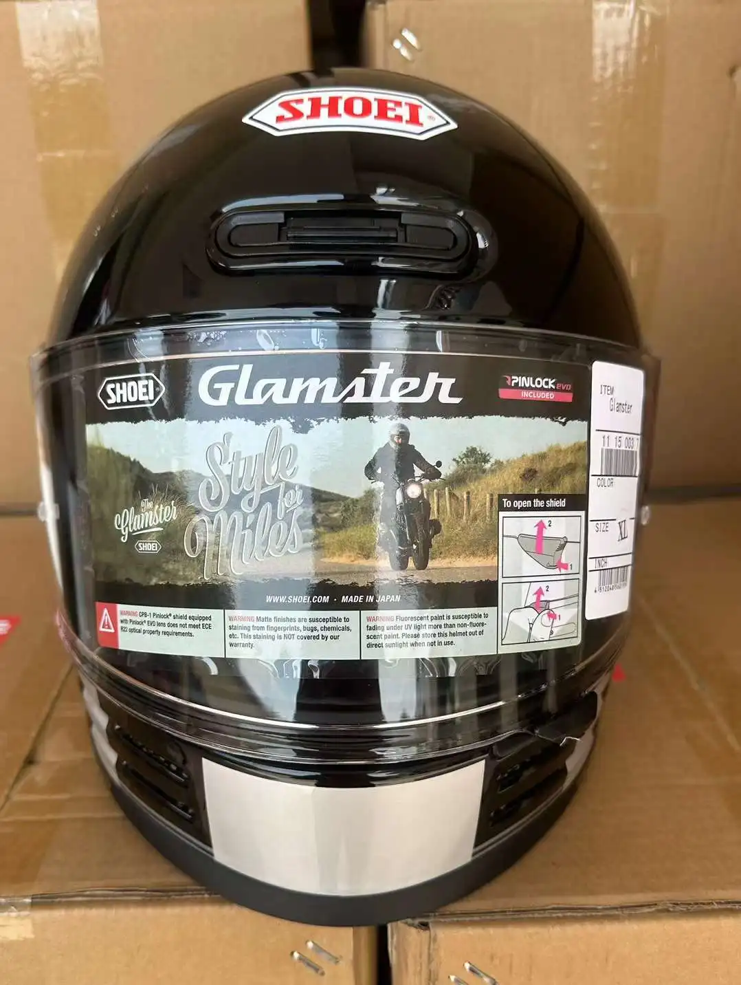 SHOEI Glamster TC-5 (BLACK/GREY) サイズM Shoei Glamster 06 Collection Classic TC-5 - Worldwide Shipping!