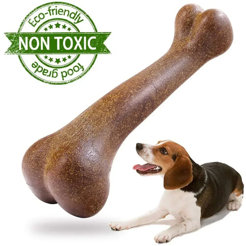 Dog Bone Chews Toys Nearly Indestructible Natural Non-Toxic Anti-bite Puppy Toys For Small Medium Large Dog Pet Chew Game Dental 3