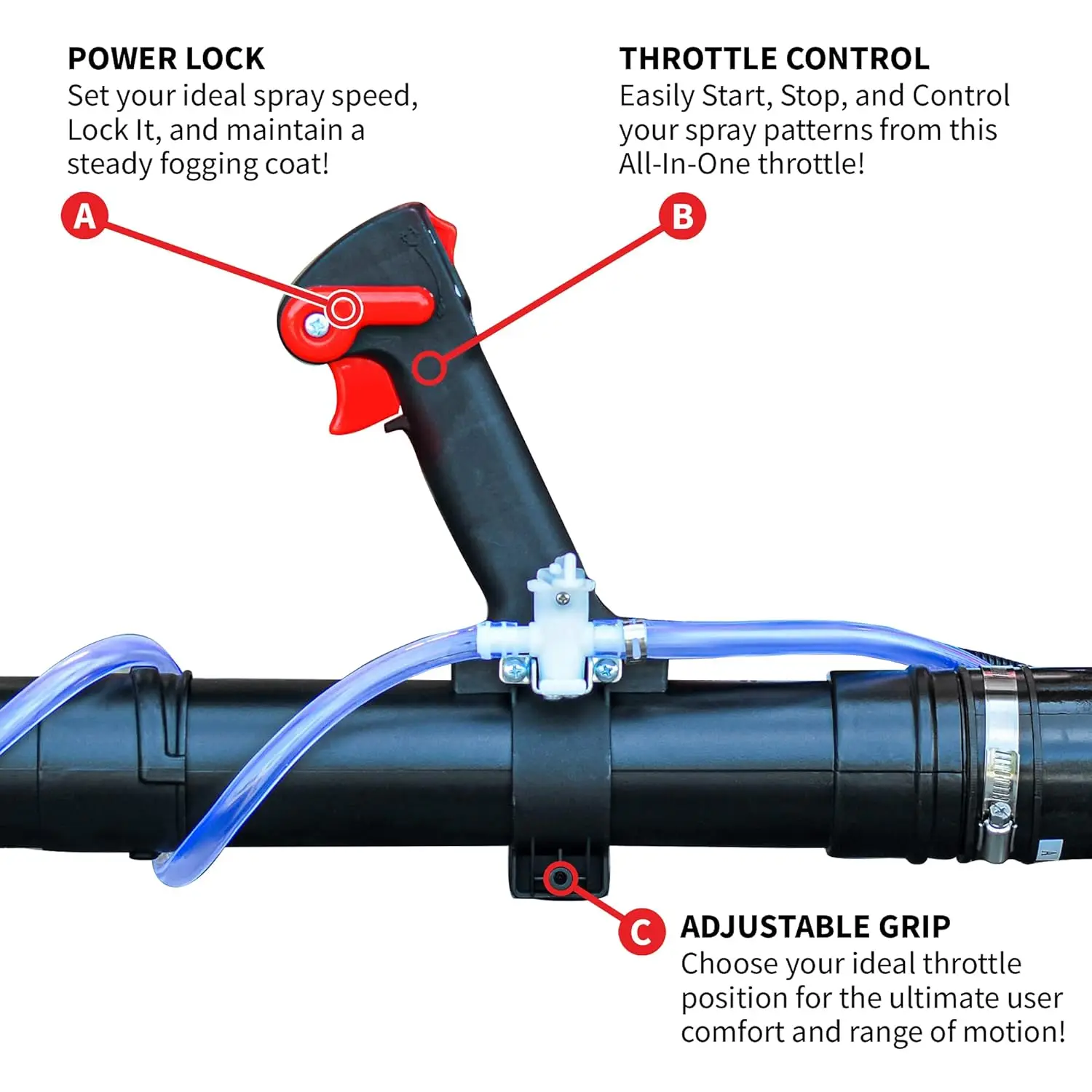 Gas-Powered Backpack Fogger Sprayer Leaf Blower 5