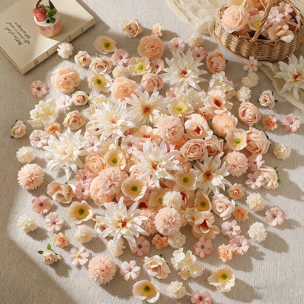 Künstliche Rosen, rote Kunstblumen für Zuhause, Raumdekoration, Garten, Hochzeitsdekoration, DIY-Bastelarbeiten, Geschenke, Girlanden-Zubehör – Detail 2