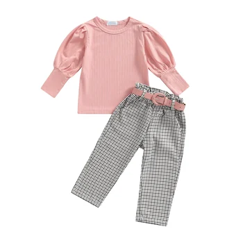 Girls 3-Piece Plaid Outfit 1