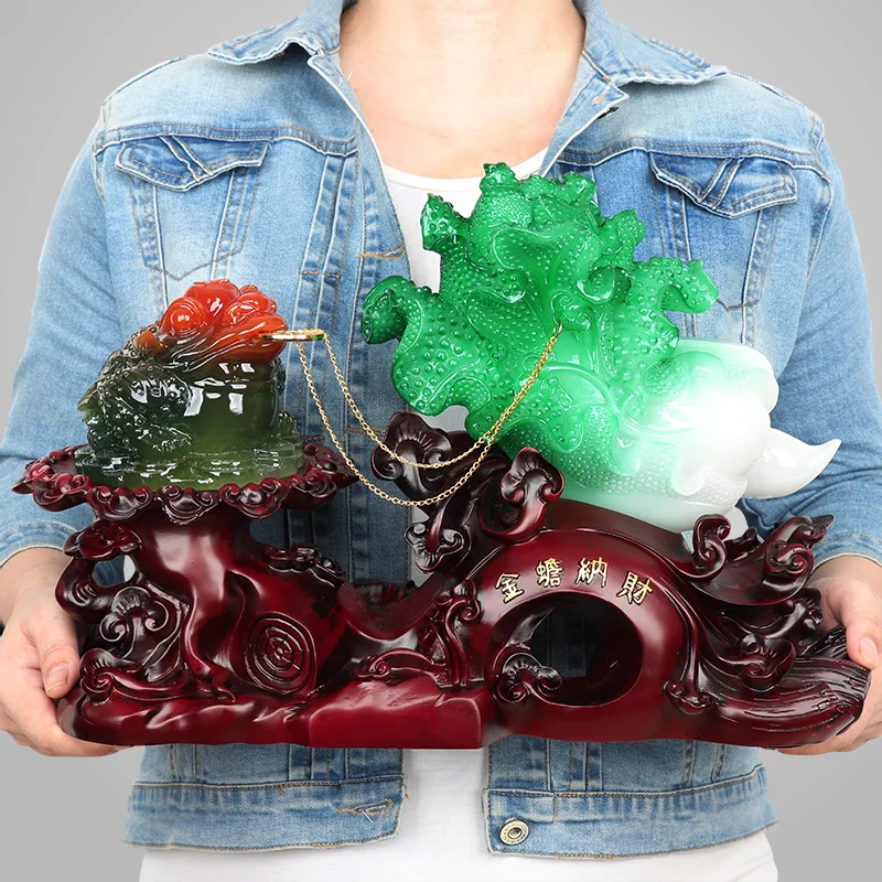 

Chinese Resin Lucky Money Home Ornaments Living Room Wine Cabinet Decorations Office Desktop Decor Shop Opening Gifts Crafts