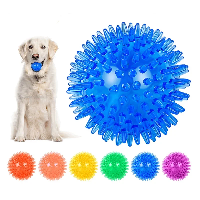 Dog Toys Luminous Sound Toy Bouncy Ball Pet Toy Flash Thorn Ball Molar Tooth Cleaning Toy Cat Dog Accessories Dog Toys Luminous Sound Toy Bouncy Ball Pet Toy Flash Thorn Ball Molar Tooth Cleaning Toy Cat Dog Accessories