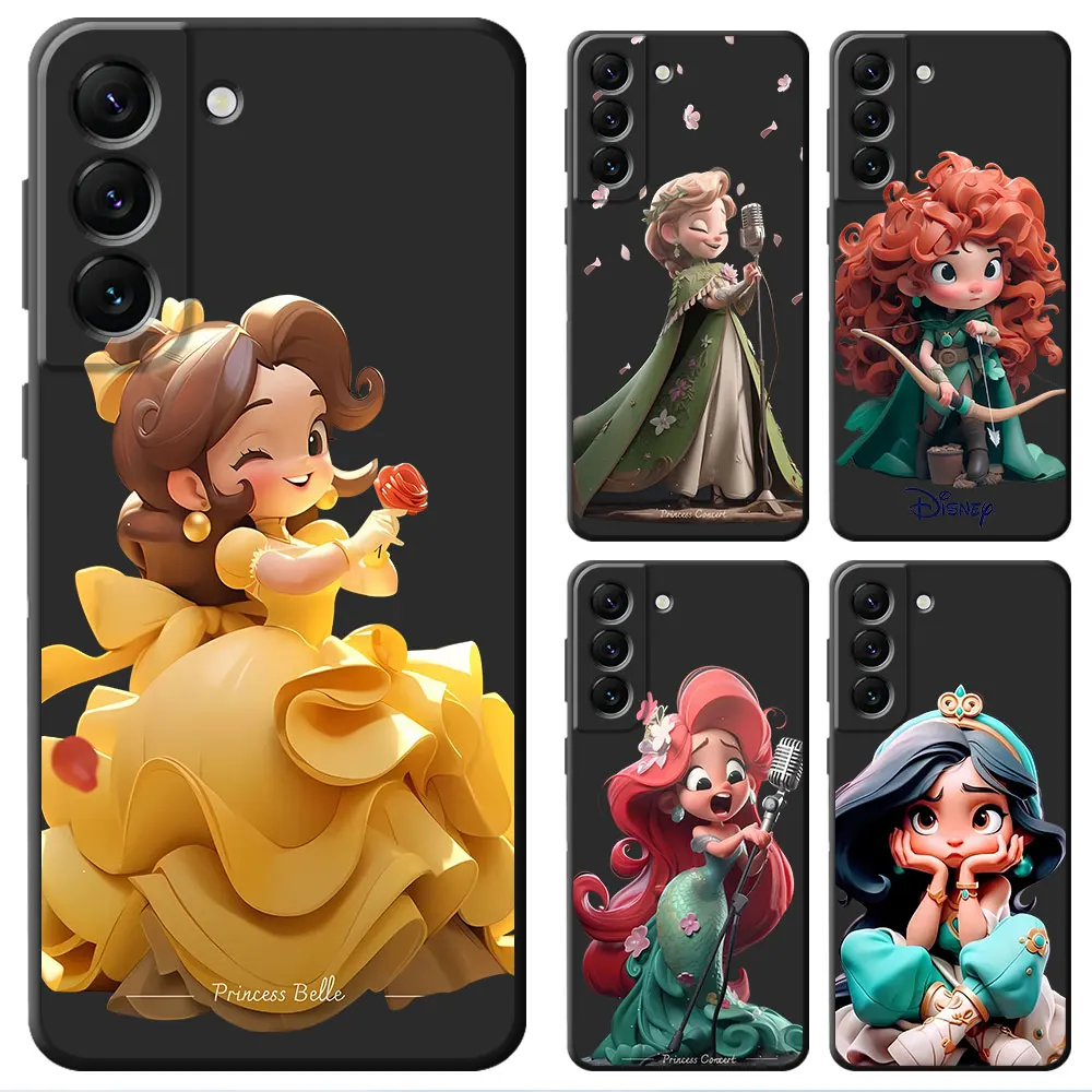Custodia Per Telefono Per Huawei P40 Lite P Smart Z P30 Lite P30 Pro P20 Lite P20 Pro P Cover Custodie Morbide Nere Disney Princess Jasmine