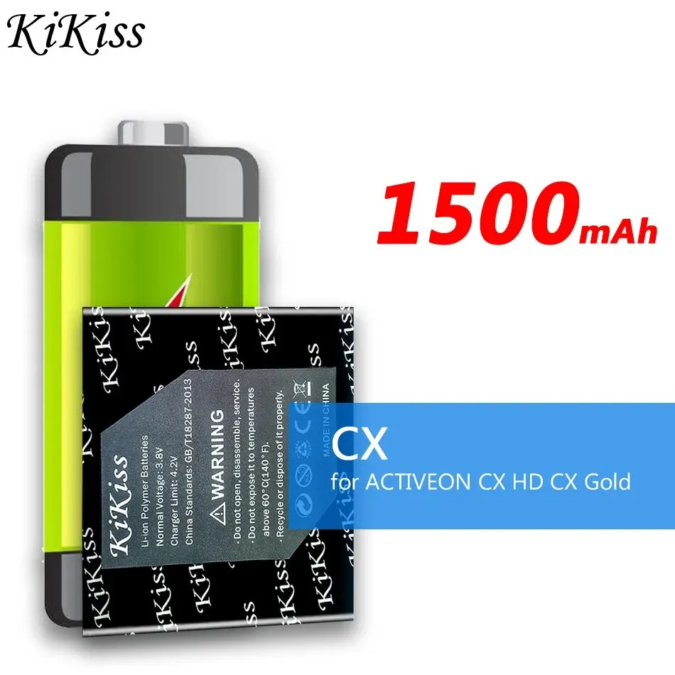 

Original KiKiss Battery 1500mAh for ACTIVEON CX HD/Gold Bateria