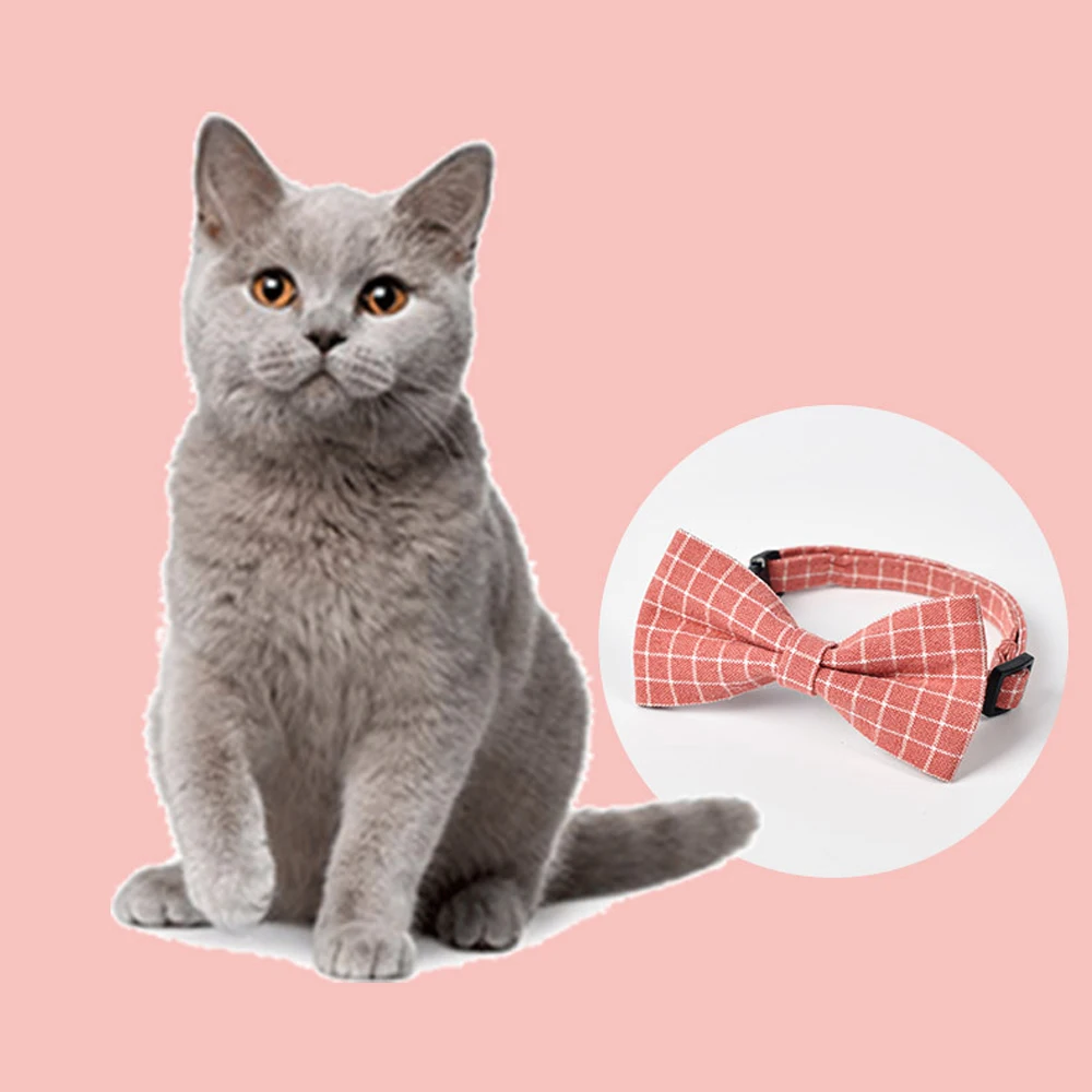 

Cat Bow Tie Collar British Style Adjustable Pet Dog Supplies Pet Breakaway Decorative Props