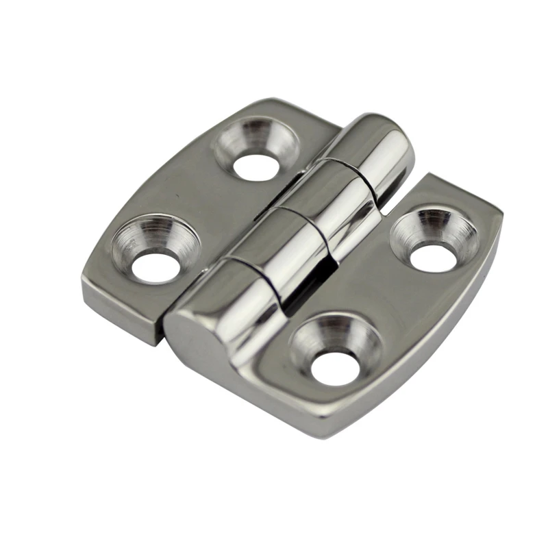 Stainless Polished Boat Deck Door Marine Butt Flush Hinge 38 x 40mm