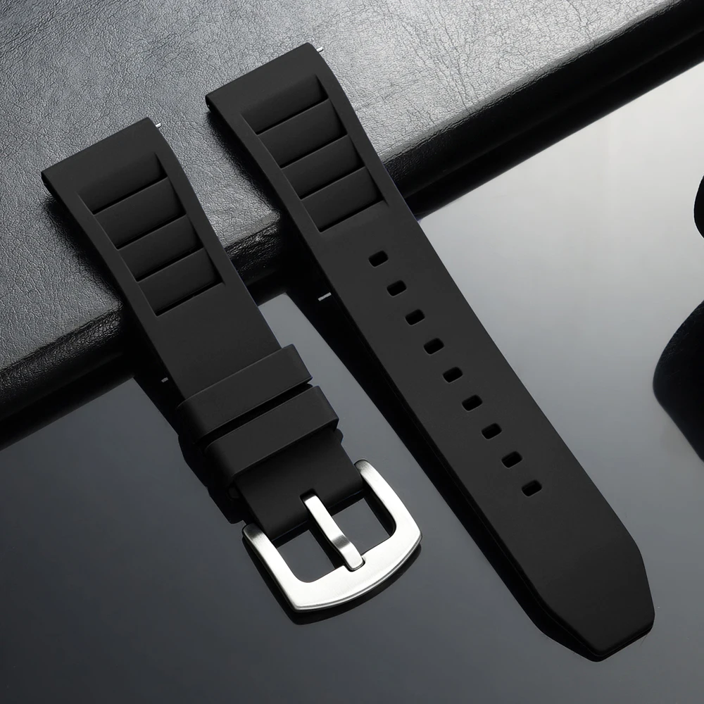 Universal Silicone Quick Release Watch Bands - Adjustable Rubber Strap