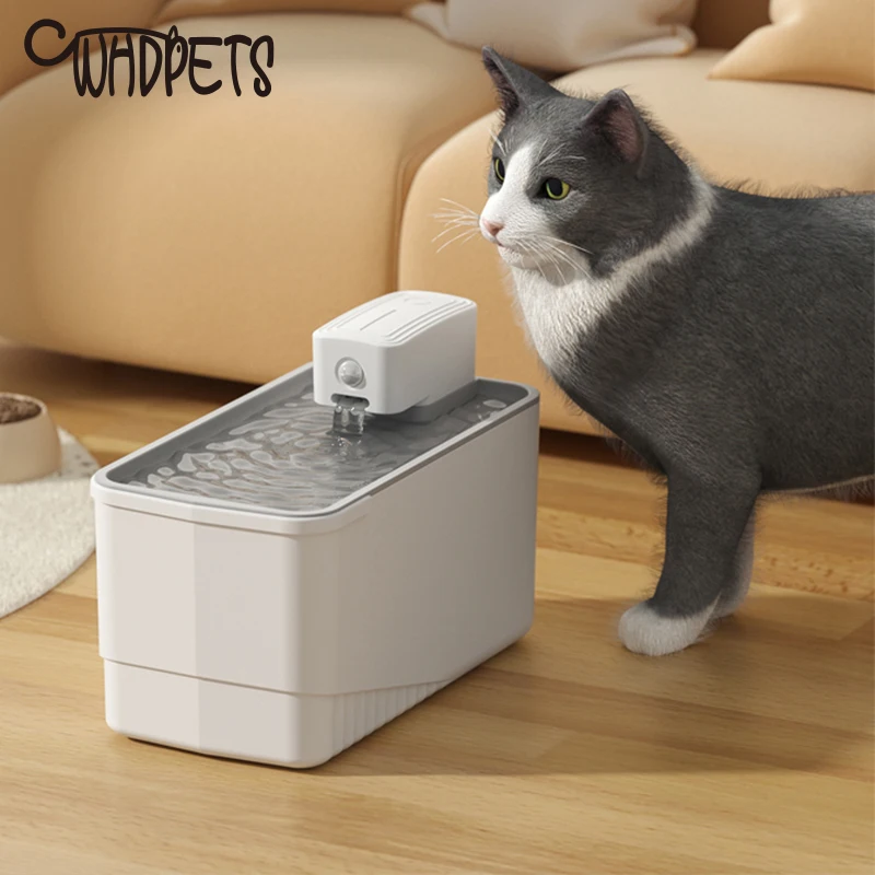 

Wireless Cat Water Fountain 4000mAh Battery Rechargeable Smart Sensor Automatic Cats Drinking Bowl Sensor Pet Water Dispenser
