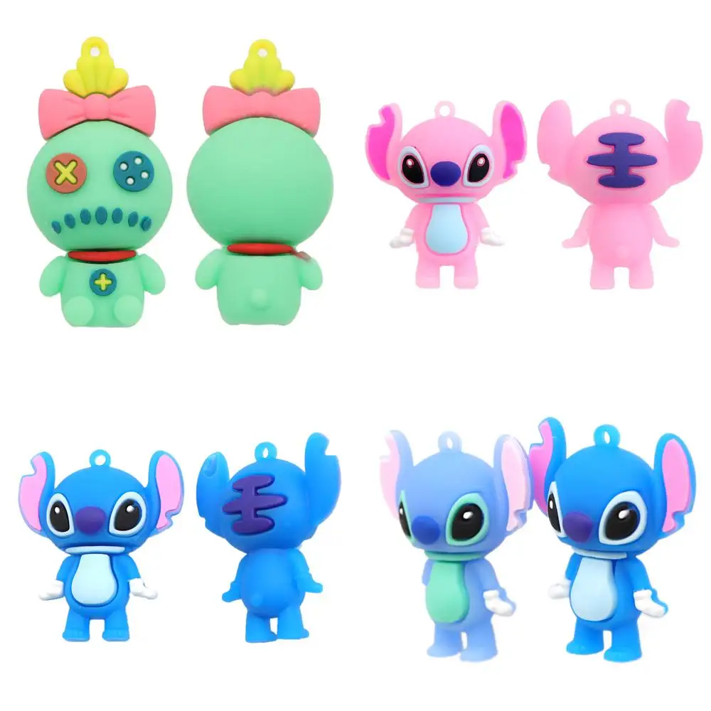 DisneyCartoonAnimeLiloandStitchPendantKeychainsHolderCarKeyChainKeyRingMobile