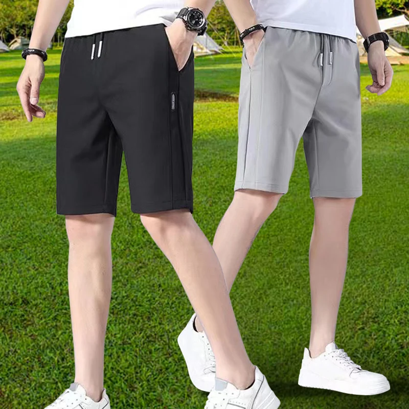 Quick Dry Shorts for Men Straight Shorts Swim Trunks Swim Shorts Bathing Suit Quick Drying Drawstring w/ Pocke for Surfing Beach 6