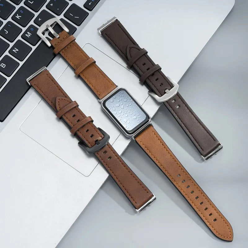 Premium Leather Strap Replacement for Sports Watch - Elegant Wristband Accessory