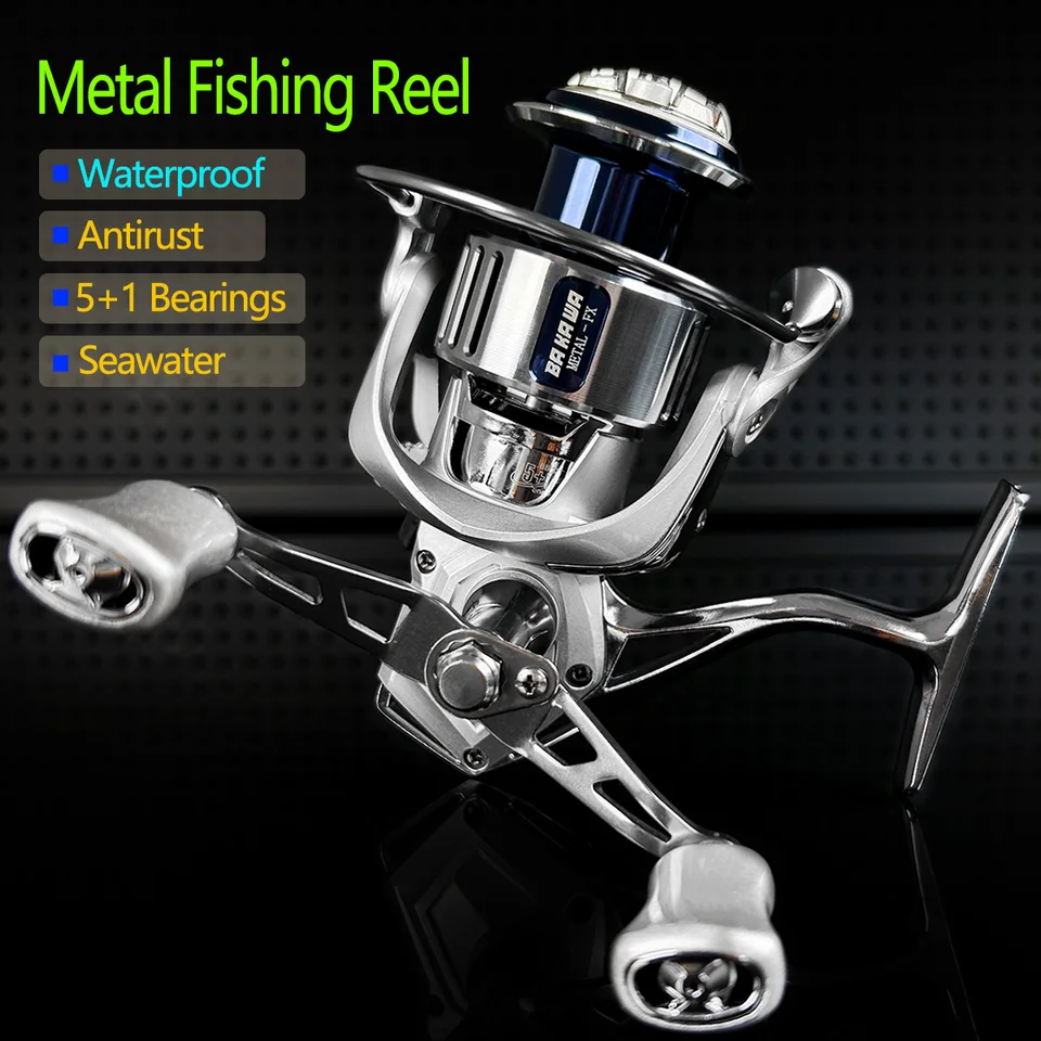 Alvinlite Moulinet de pêche Baitcasting 8KG Max Drag 17 1 roulements à