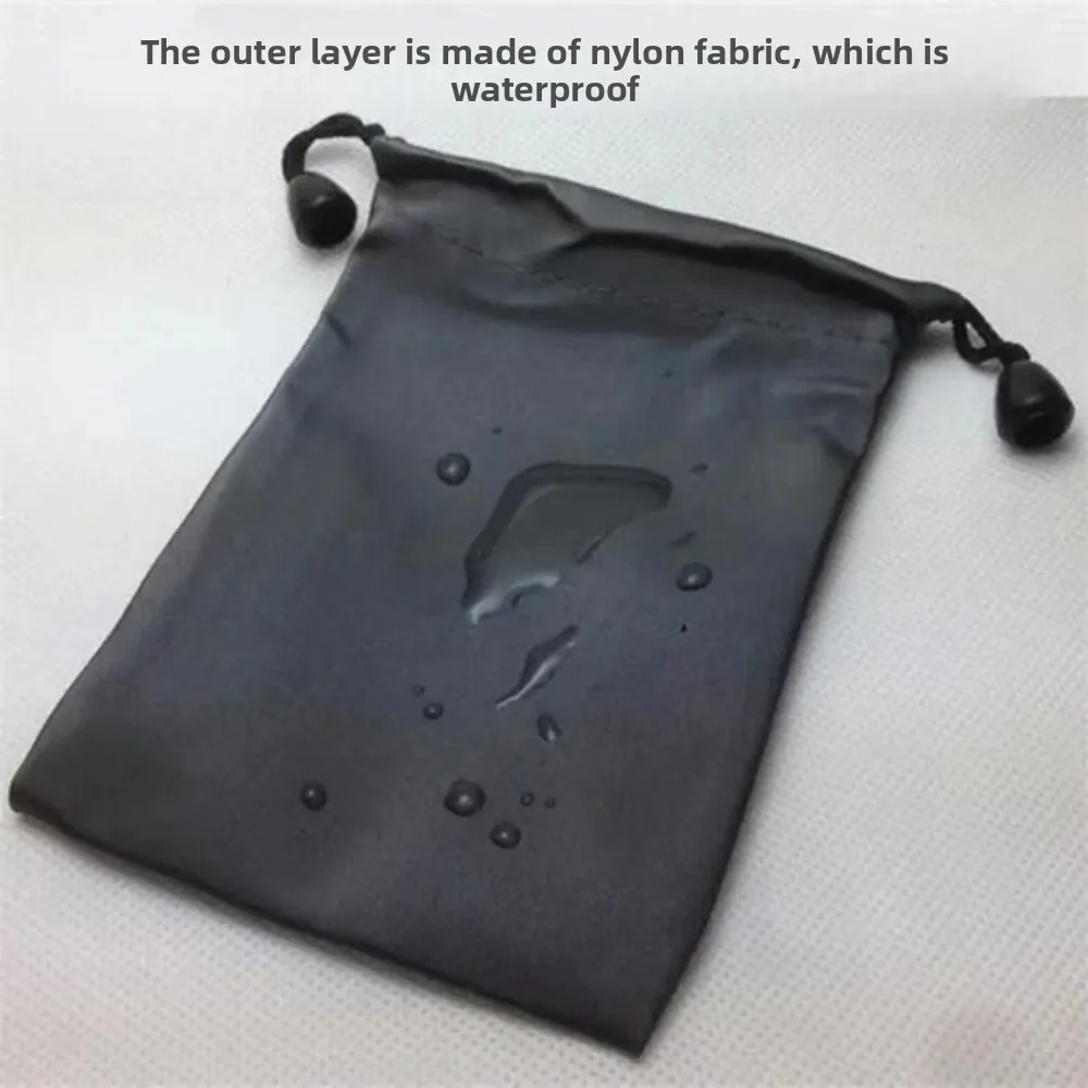 Drawstring Bag Waterproof Dustproof Polyester Headset Data Cable Pouch Sporting Goods Pouch Organizer