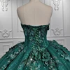 Jancember Strapless Ball Gown Sequins Court Train Appliques Lace Up Stylish Quinceanera Dresses 2023 Vestidos De 15 Años DY6521 6