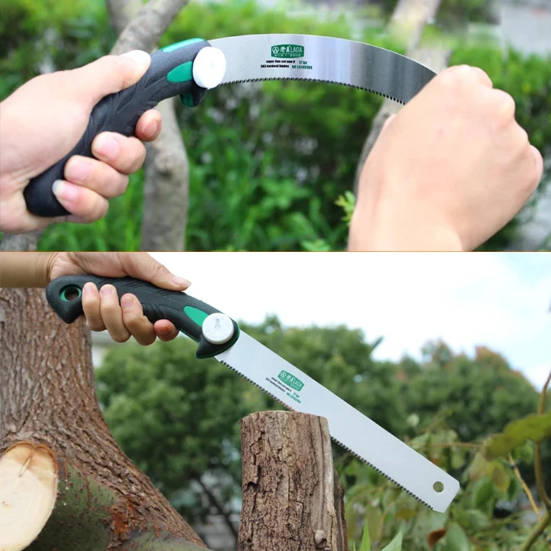 LAOA Hand Saw Non-slip Wooden Handle Pull Saw Flush Cut Flexible Handsaw Woodworking Cutting Tool Hand 9/10/13inch