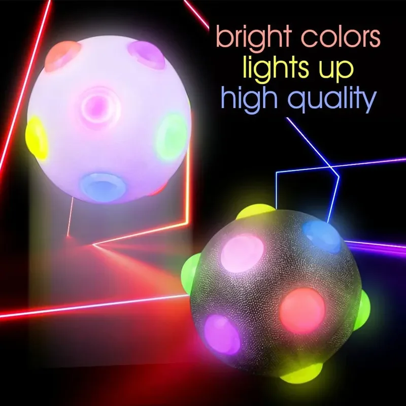 LED Glowing Dog Ball – Flashing Elastic Light Toy for Cats & Small Dogs 2