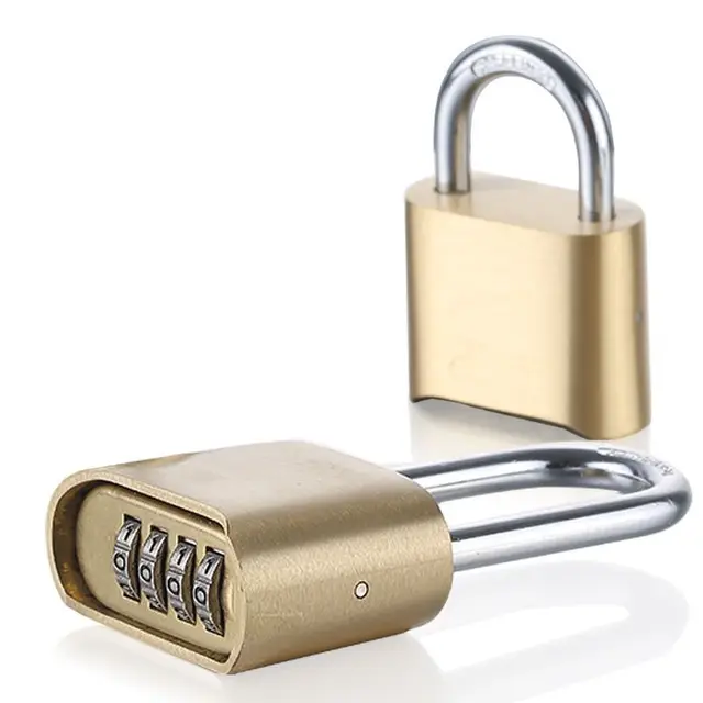 Four-Digit Number Combination Padlock Waterproof Lock For Garage Closet Door Security Safety Lock Code Keyed Anti-thieft Lock 2