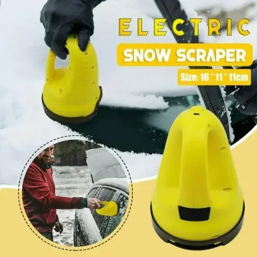 Car Ice Snow Scraper USB Electric Heated Snow Removal Windshield Glass Defrost Cleaning Tools Automobile Fast Deicing