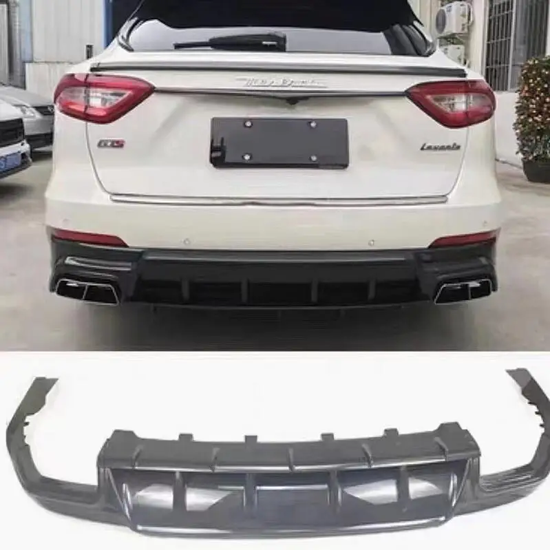 

Used for the 2016-2019 Maserati Lavante modification and upgrade of dry carbon fiber M-style rear diffuser body kit