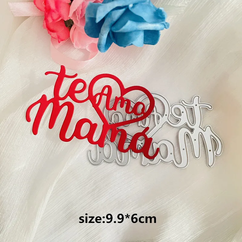 2022newspainspanishmamadecorationdieMetalCuttingDiesDIYScrapbookPaperCards