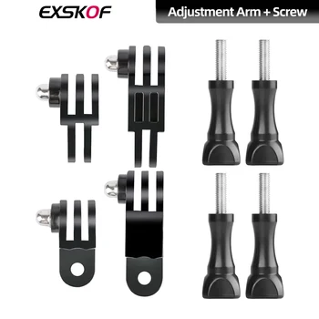 Support de réglage de bras pivotant d'extension de bras réglable à trois voies pour GoPro Hero 13 12 11 10 Insta360 X4 X3 DJI Action 4 3 1