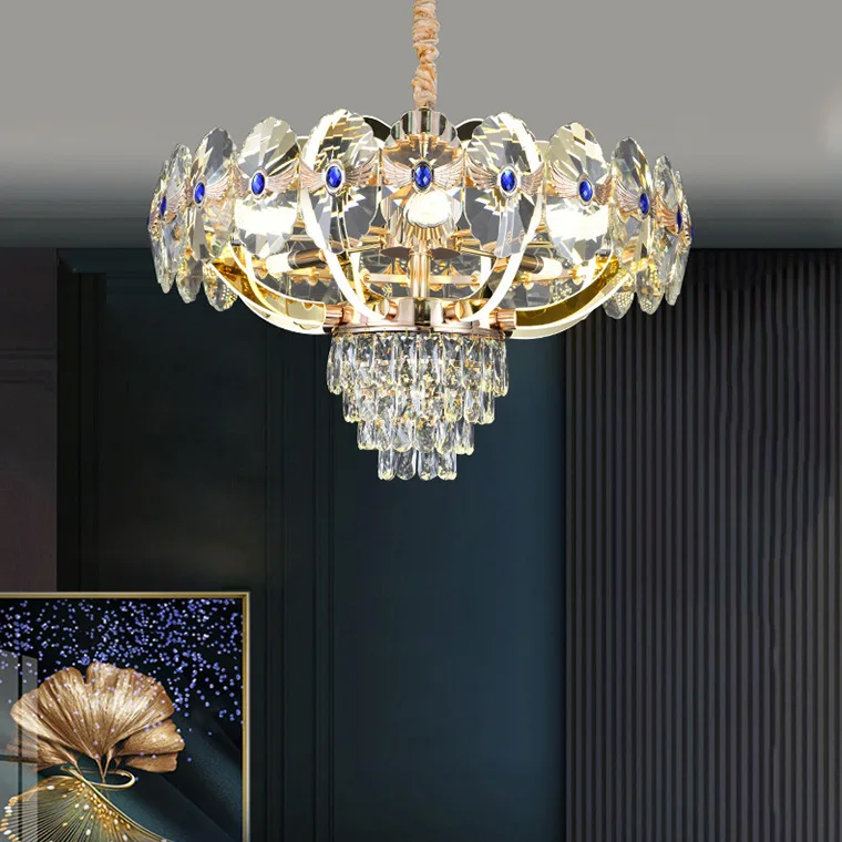 Lampadario A Sfera In Europa Decorazione A Soffitto Lampadario In Cristallo Lampada Vintage In Cristallo Gabbia In Ferro Lampada A Bulbo Vintage Di De