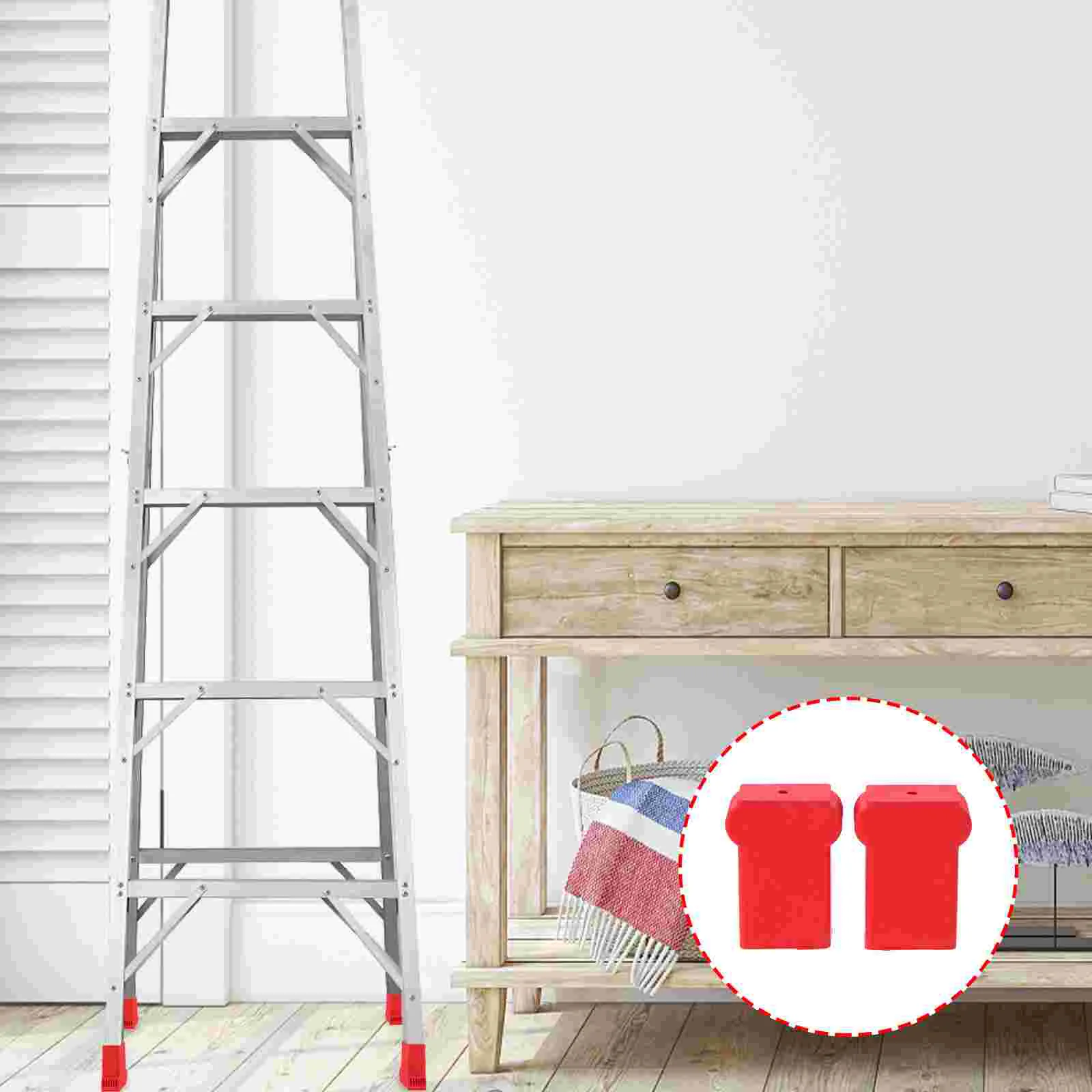 

2pcs Silicone Ladder Anti-skid Caps Protective Covers Ladder Cover Accessories