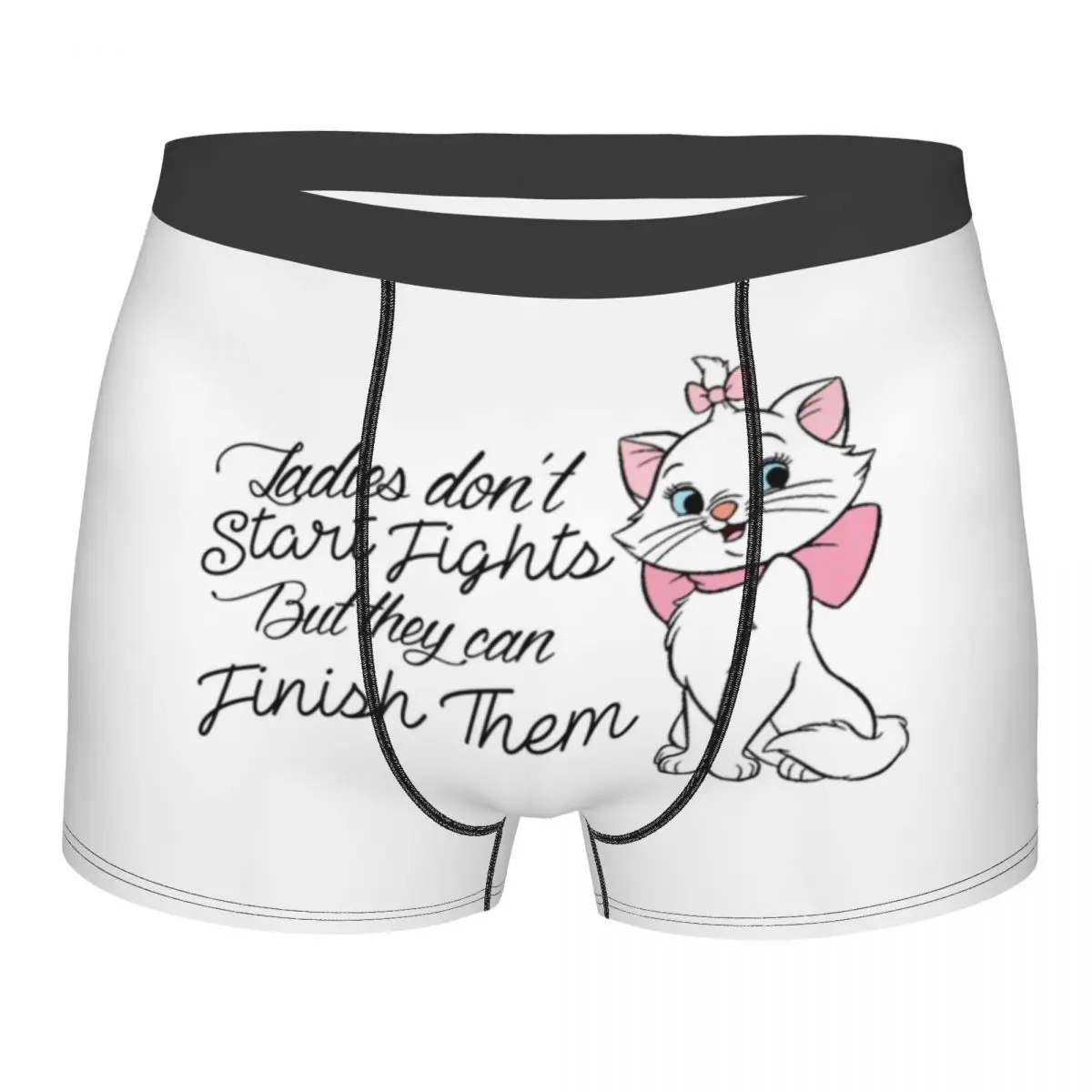 

Custom Cartoon Marie Cat Underwear Men Breathable Kitten Animal Boxer Briefs Shorts Panties Soft Underpants For Male