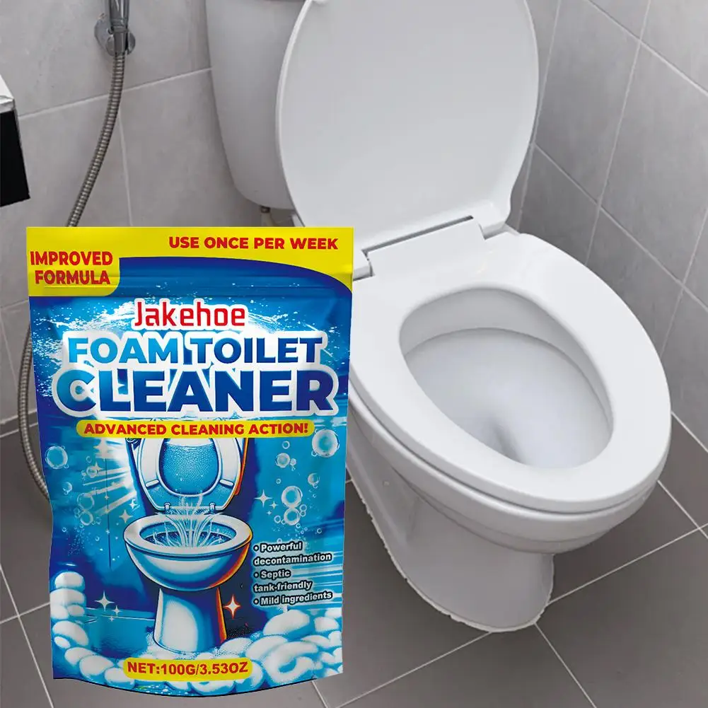 Foaming Toilet Cleaner Effortless Cleaning Odor Elimination Clear Fragrance Toilet Powder Multi-Purpose Cleaner 1/2/3Pcs