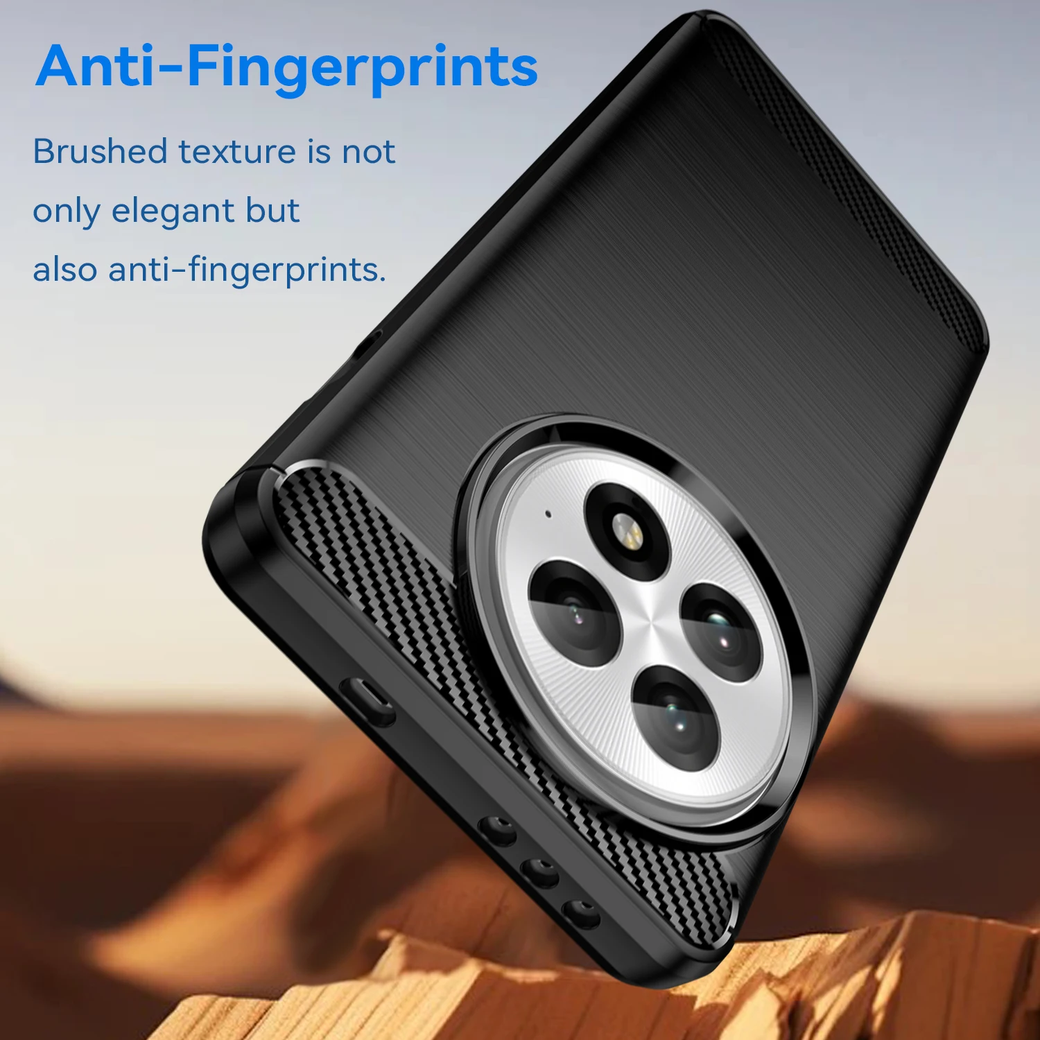 Shockproof Soft Silicone Carbon Fiber Phone Bumper Case Cover